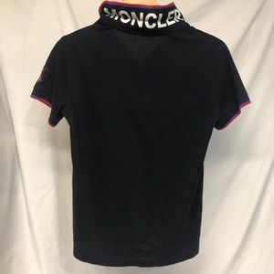 Men’s Moncler Polo shirt size small Black